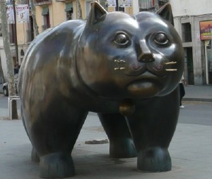 Gato de Botero (Rambla del Raval)